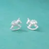 Colgante Hazte Rico Inmediatamente Plata de Ley S925 Colgante de Unicornio Accesorios de Caballo Mecedora Pulsera de Cuentas DIY Accesorios de Plata