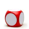 Dados de espuma borrables en blanco, dados grandes, accesorios para juegos, pizarra blanca de juguete grande, material didáctico para el aula, dados grandes