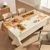 Mantel de Año Nuevo, a Prueba de Aceite, Impermeable, No Lavable, Resistente al Calor, Rojo, Festivo, Decoración de Atmósfera de Alta Gama, Mantel para Mesa de Café de Boda, Mesa de Comedor