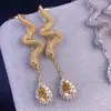 Aretes de Citrina Natural con Incrustación de Plata 925, Piedra Suelta Natural Pura 4*6mm, Citrina Natural Pura para Atraer Riqueza