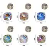 Nuevos productos semiacabados de joyería para uñas de diamante de pelo Súper Brillante Corazón Torcido Diamante rectangular bola de diamante hecha a mano Traje de diamantes para uñas de perla