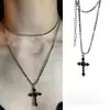Collar Retro de Estrella de Mar para Chica Hot Cadena Larga para Suéter Estilo Vacacional Collar Plateado Escarchado Estilo Marino Colgante de Estrella