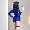 Lencería sexy, uniforme de policía de club nocturno, traje de azafata seductor, estilo europeo y americano, estilo de hermana real, traje de secretaria OL