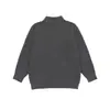 Ropa Vintage 25 Otoño/Invierno Nuevo Retro Japonés Básico Color Sólido Media Cremallera Cuello Alto Holgado Jersey de Punto