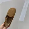 Zapatos Birkenstock Moda de Dos Usos Gorro Casual Nuevo 2023 Gamuza Versátil Zapatos Perezosos Zapatos Retro para Mujer Primavera y Verano