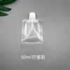 Bolsa Frosted Spot con Boquilla 30ML 50ML Transparente Flip-Top Calibre Grande Portátil para Viaje Dispensador de Loción Bolsa
