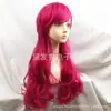 Perucas Europeias e Americanas Filme Descendentes 2 Cabelo Longo Cacheado Sucessor da Luz das Estrelas Mal Cosplay Atacado Cabelo Longo Cacheado