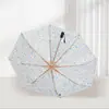 Sombrilla de titanio plateado de doble capa para mujer, protección UV, doble uso para sol y lluvia, paraguas reforzado resistente al viento y la lluvia, sombrilla de color sólido
