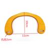 Suministro directo de fábrica grande madera maciza gruesa tipo abierto mango de madera accesorios de bolsa tejida diy brazo de madera