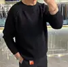 Suéter de punto para hombre estilo henley retro americano de alta gama, marca de tendencia de otoño, suéter para hombre de estilo holgado y casual