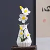 Cerámica Artificial Hecha a Mano Flores de Narciso Amasadas a Mano Decoración del Hogar Adornos Florales para Sala de Estar y Restaurante Ramo de Flores Artificiales