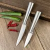 Faca Santoku de Aço Inoxidável com Cabo Oco Transfronteiriço Faca de Corte para Cozinha Faca Estilo Japonês Faca para Frutas Faca com Cabo Redondo Reto Conjunto Completo