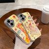 Funda de Teléfono de Jirafa Elefante de Dibujos Animados para iPhone 16 Película Protectora de Lente para Apple 15 Promax 14 Luz Azul 13 Mujer
