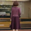 Vestido de Outono com Manga Longa para Mãe 2026 Novo Estilo Primavera/Outono Elegante Emagrecedor Duas Peças para Mulheres de Meia-Idade