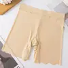 Shorts de Segurança Feminino de Seda de Gelo Fina de Verão Sem Costura de Cintura Alta Tamanho Plus Controle de Barriga com Forro Antibacteriano para Mulheres Plus Size