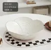 Plato de Fruta Espeso Estilo Chino para Cocina y Sala de Estar del Hogar, Plato para Snacks, Plato para Dulces, Plato de Fruta de Moda con un Toque de Lujo