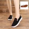 Zapatos de Tela Old Beijing para Mujer de Primavera y Otoño, Zapatillas de Lona de Mezclilla, Zapatillas Deportivas de Caña Baja Planas Antideslizantes para el Trabajo con Suelas de Goma, Zapatos Casuales Versátiles