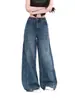 Pantalones vaqueros anchos de estilo retro americano para mujer, nuevo estilo de verano, holgados, adelgazantes, versátiles, pantalones de campana largos hasta el suelo