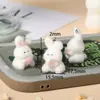 Resina Flocado Lindo Dibujo Animado Pequeño Colgante Hecho a Mano DIY Funda de Teléfono Móvil Bolso Llavero Colgante Colgante Joyería