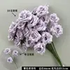 Flores Artificiales Moradas para Bodas, Piezas de Flor Individuales para el Lugar de la Boda, Arreglos para el Pasillo, Decoraciones de Techo para el Salón de Bodas, Flores de Seda