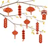 Decoraciones para Fiesta de Inauguración, Adornos Colgantes, Pequeños Colgantes de Bonsái, Decoración para Casa Nueva, Mudanza a Casa Nueva, Suministros para Ceremonia de Inauguración