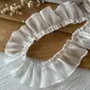 Accesorios con Adorno de Encaje Materiales DIY Decoración Ropa de Muñeca Cinta Volantes Pliegues Soporte Hecho a Mano Abanico
