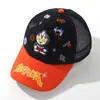 Gorra de Béisbol de Malla para Niños Primavera y Verano Dibujo Animado Iluminada Protección Solar Gorra con Visera para Bebé Niña Sombrilla para Exteriores Gorro para Niño