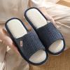 Pantuflas de Lino para Hombre 2025 Nuevo Verano Interior Hogar Suela Suave Antideslizante Transpirable Desodorante Pantuflas de Algodón y Lino para Hombre