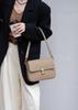 Bolsa Tofu Feminina 2025 Nova Primavera e Verão Textura de Alta Qualidade Estilo Ocidental Couro Genuíno Couro Bovino Bolsa Feminina Ombro Transversal Pequena Quadrada