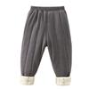 Uniforme Escolar Esencial Otoño e Invierno Pantalones de Algodón para Niños Pantalones Térmicos Cálidos para Niños Leggings Gruesos de Forro Polar de Tres Capas para Niñas