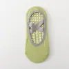 Meias de Yoga Antiderrapantes Profissionais de Pilates, Meias Esportivas com Pontos de Silicone Personalizadas para Mulheres, Meias Elásticas Respiráveis com Suporte para o Arco