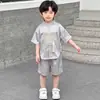 Novo Conjunto Estilo Chinês para Meninos, Hanfu Moderno para Meninos Pequenos, Roupa para Apresentação de Coro no Dia das Crianças, Estilo Tradicional Chinês com Fechamento de Botão
