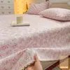 Sábana de tela de nido de abeja grado A, pieza única, para uso doméstico, dormitorio, residencia estudiantil, tamaño individual o matrimonial, juego de tres fundas de almohada, no está hecha de 100% algodón, apta para todas las estaciones