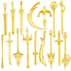 YuenZ 16 nuevo DIY aleación joyería arma arma espada combinación llavero artesanía metálica U081