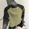 Nova Moda Suéter de Tricô Camisa Base para Homens Primavera e Outono 2025 Moletom com Gola Redonda Colorido Casual Versátil Masculino