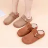 Zapatos de Mujer para Primavera y Otoño, Zapatos Retro Estilo Birkenstock Hechos a Medida con Plantillas Elevadoras, Zapatos Individuales Casuales de Punta Cerrada con Suela Suave, Zapatos de Mujer de Moda