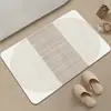 Tapete de chão de diatomita estilo wabi-sabi para entrada de banheiro, absorvente de água, secagem rápida, antiderrapante, resistente à sujeira, disponível em estoque e pode ser enviado em nome dos clientes