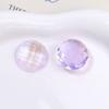 Cor mágica Aurora faceta redonda glitter meia pílula patch DIY headwear sapato fivela sapato flor celular shell acessórios material