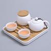 Nuevo Producto Juego de Té Kung Fu Japonés Juego Pequeño para el Hogar Bandeja de Té Seco Simple Habitación de Hotel B&B Juego de Té de Cerámica