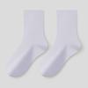 Calcetines sin costuras para niños de algodón puro primavera y otoño antibacterianos calcetines de media caña calcetines blancos sin costuras antipilling calcetines de luna medias