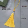 Borla de Cuentas Linglong de 8 cm Nudo Chino de Poliéster Colgante para Disfraz Hanfu Colgante de Metal Marcador de Libros Colgante Pequeño