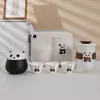 Juego de Té de Viaje Panda Zhihetang Juego Portátil de Una Olla Tres Tazas Seis Tazas para Exterior para Llevar Taza Exprés Regalo