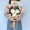 Buquê Artificial de Formatura Flores de Mão para Sessões de Fotos, Flores Artificiais Adereços para Entrega de Carro, Prêmios de Reunião Anual, Presentes de Dia dos Namorados Aniversário para Mulheres