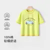 Camiseta de Verano de Manga Corta para Niñas, Estilo Nuevo, Algodón Puro Transpirable, Top Lindo con Estampado para Bebé, Ropa Versátil y Elegante para Niños