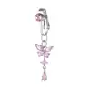 056 Comercio Electrónico Transfronterizo Más Vendido Anillos para Ombligo Joyería Falsa para Piercing de Ombligo Joyería para Piercing de Ombligo de Mariposa con Circonita