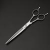 Tesouras de Beleza Transfronteiriças Tesouras para Tosquia de Animais Tesouras de Cabeleireiro para Cães Conjunto de Ferramentas Curvas para Corte de Cabelo Tesouras de Dente Fino para Aparar Cabelo