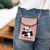 Bolsa de Punto Transfronteriza del Sudeste Asiático Personalizada Panda Hombro Cruzado Bolso Coreano Nicho Patrón Logotipo Personalizado