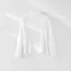 Uma Nova Camiseta Base Lisa de Meia-Gola para Primavera e Outono para Mulheres, para Usar por Baixo ou por Cima, Top Afinando e Quente