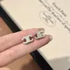 Moderna Clásica Cadena de Acero de Titanio Arco del Triunfo para Mujer, Estilo Retro Francés de Alta Gama, No se Desvanece, Pendientes Sencillos Joyería al por Mayor