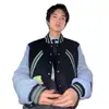Chaqueta de Marca Moderna de Primavera y Otoño con Mangas de Cuero Americano Empalmadas Chaqueta de Béisbol para Hombres y Mujeres Chaqueta de Lana de Alto Gama con Bordado de Color Contrastante